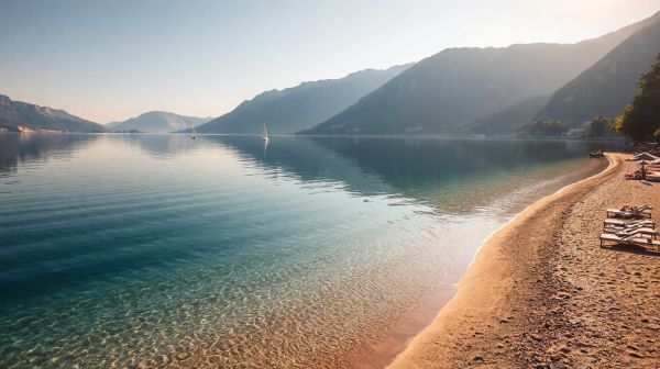 Découvrez la piscine coque plage à faible profondeur d'Annecy